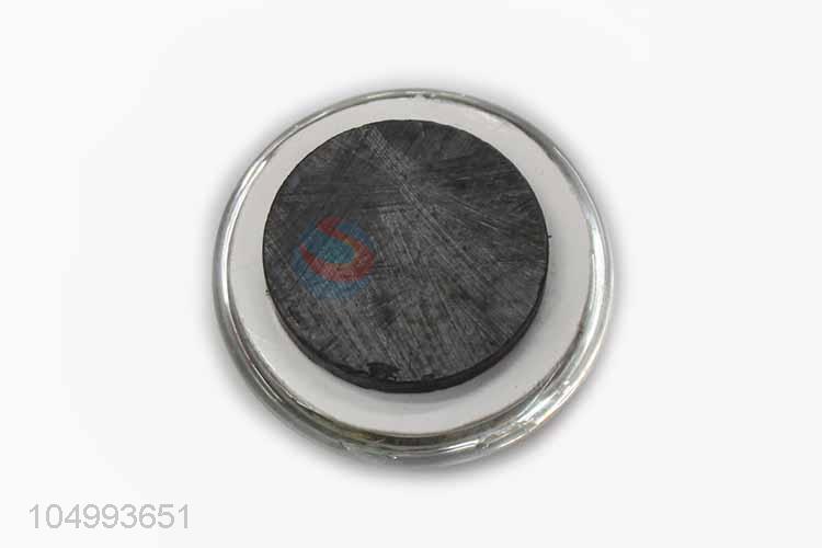 China OEM round clock pattern epoxy fridge magnet