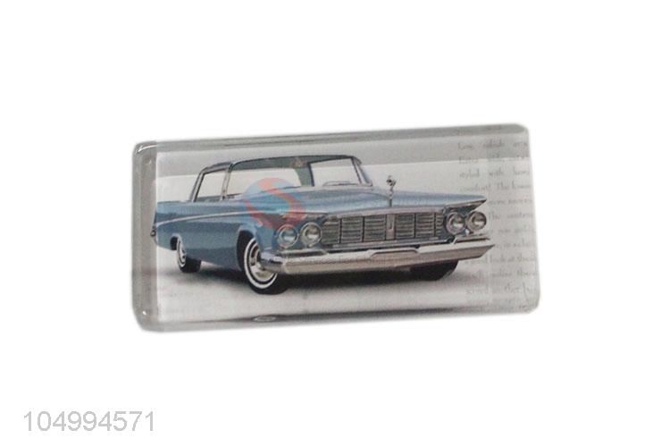 Wholesale cheap rectangle car epoxy fridge magnet