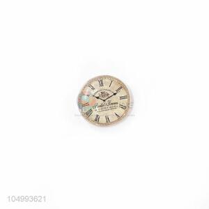 Factory supply round clock pattern epoxy fridge magnet