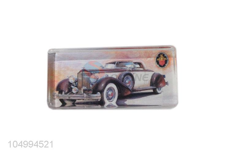 Wholesale premium quality rectangle car epoxy fridge magnet