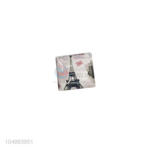 Fancy cheap square tower pattern epoxy fridge magnet