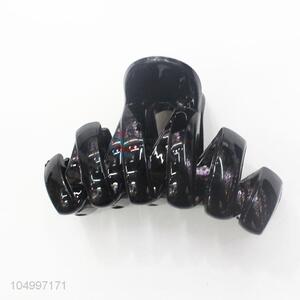 Factory Export Reusable Hair Claws Fashion Black Plastic Hair Clips