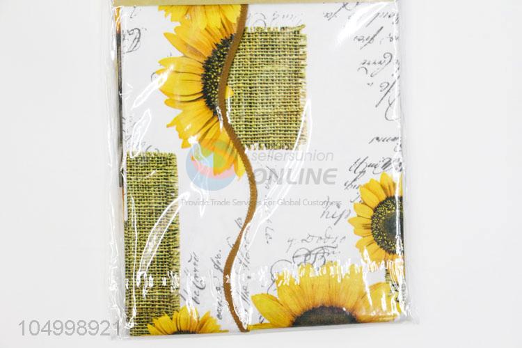 Fashionable Sunflower Print Decorative Table Cloth