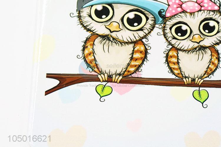 Premium quality rectangle ceramic cup mat cup coster with owl pattern