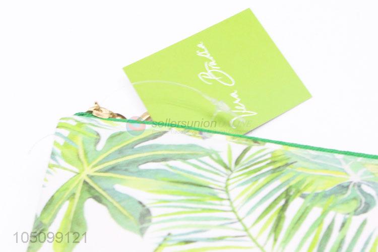 Exquisite Wholesale Green Leaf Pattern Travel Waterproof Organizer Bag