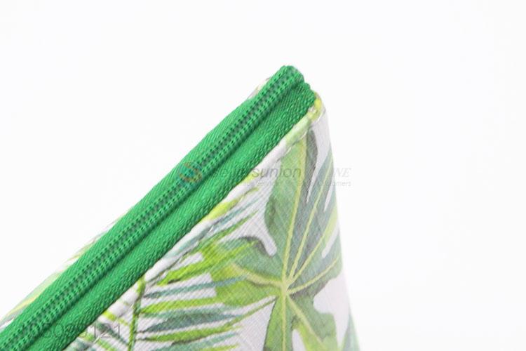 Exquisite Wholesale Green Leaf Pattern Travel Waterproof Organizer Bag