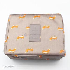 Wholesale Cute Travel Waterproof Cartoon Fox Makeup Bag Storage Bag