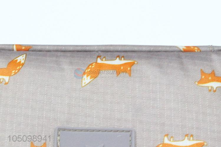 Wholesale Cute Travel Waterproof Cartoon Fox Makeup Bag Storage Bag