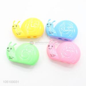 Candy Color Cartoon Snail Shaped Plastic Pencil Sharpener for Kids