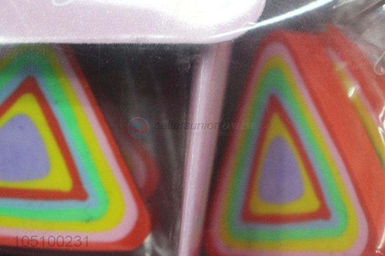 Creative Gift 3D Triangle And Round Model Eraser