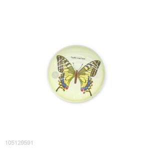 Reasonable Price Vivid Butterfly Pattern Crystal Glass Refrigerator Sticker Magnets