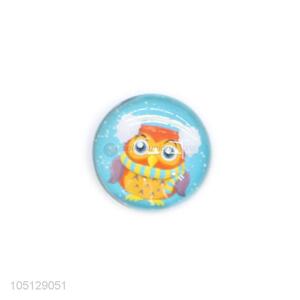 High Quality Owl Pattern Crystal Fridge Magnet Printed 3D Dome Fridge Magnet