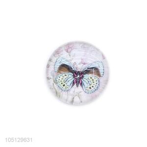 Good Factory Price Butterfly Pattern Crystal Fridge Magnet Printed 3D Dome Fridge Magnet