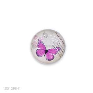 New Style Butterfly Printing Crystal Fridge Magnet