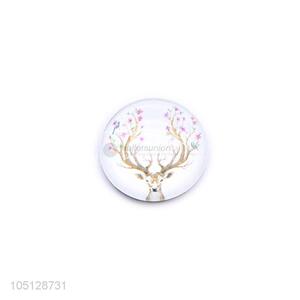 Reasonable Price Decoration for Home Elk Pattern Crystal Glass Fridge Magnet