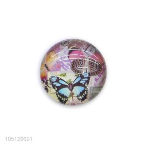 Top Sale Butterfly Pattern Crystal Fridge Magnet Printed 3D Dome Fridge Magnet