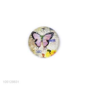 Fashion Style Vivid Butterfly Pattern Crystal Glass Refrigerator Sticker Magnets