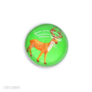 Wholesale Popular Decoration for Home Elk Pattern Crystal Glass Fridge Magnet