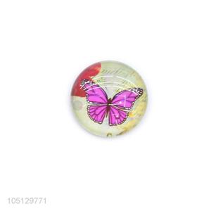 Made In China Wholesale Vivid Butterfly Pattern Crystal Glass Refrigerator Sticker Magnets