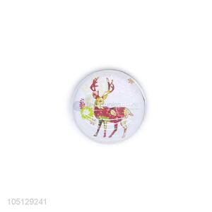 Cheap Promotional Decoration for Home Elk Pattern Crystal Glass Fridge Magnet