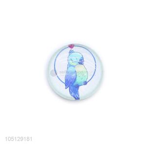 Factory Excellent Bird Pattern Decoration for Home Crystal Glass Fridge Magnet