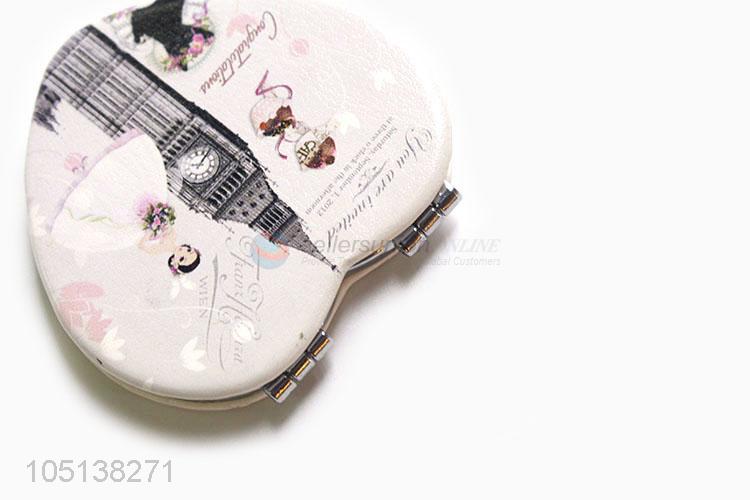 Super quality heart shape makeup mirror double sided mirror