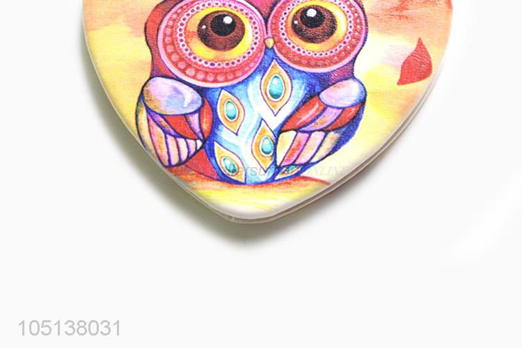 Factory directly sell heart shape makeup mirror double sided mirror