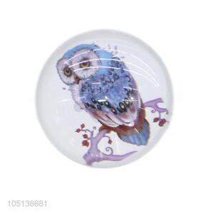 Best selling round glass crystal fridge magnet