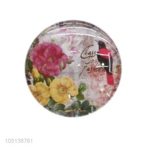 Promotional cheap round glass crystal fridge magnet