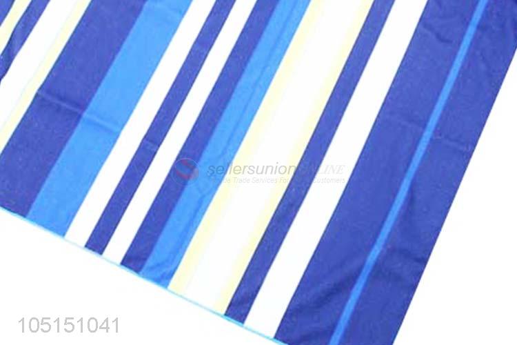 Custom Good Quality Striped Yoga Mat Soft Roundie Picnic Mat