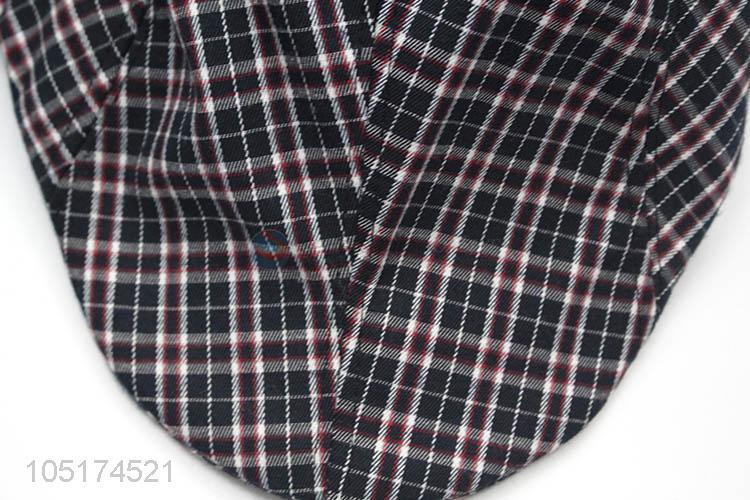 High Sales Plaid Flat News Boy Beret Hat Casual Cap Duckbill Caps