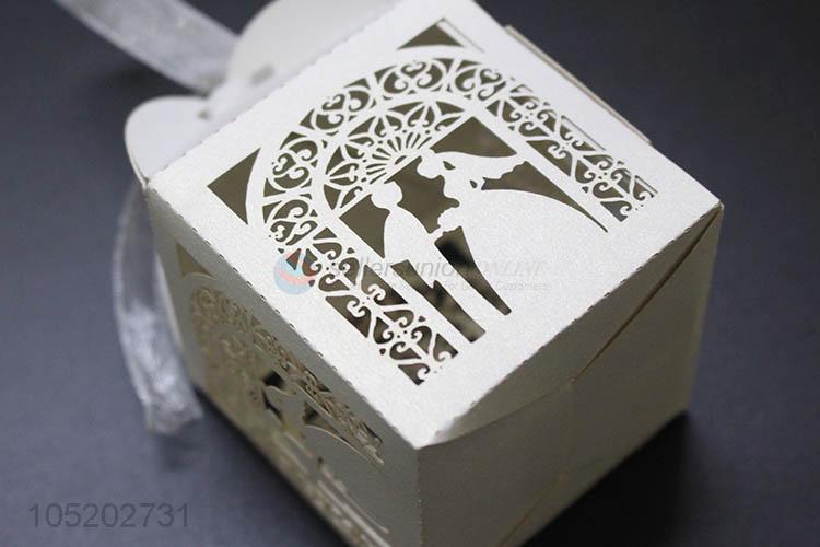 High quality laser cut packing chocolate paper gift candy boxes