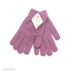 Chinese Factory Thick Warm Woamn Gloves Full Finger Glove