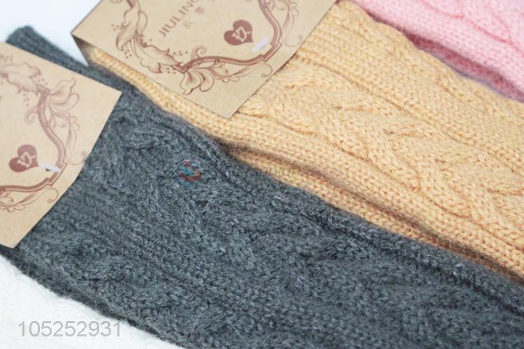 Factory wholesale fashion girls winter knitted arm warmers