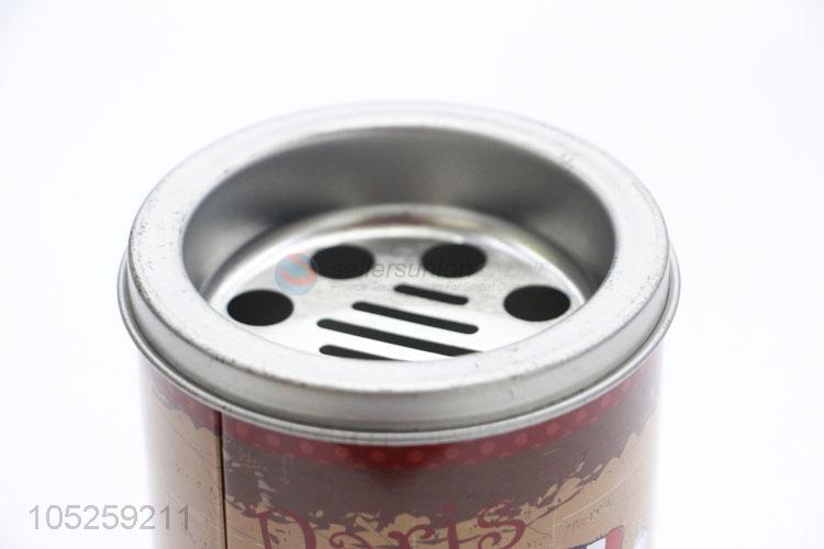 Reasonable Price Eco-friendly Round Portable Tin Ashtray