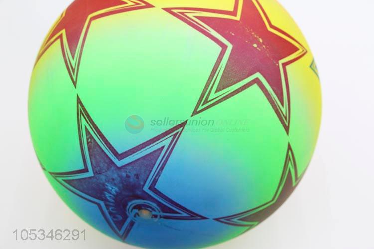 Kids Colorful Star Printed Inflatable Beach Water Game Ball Toys