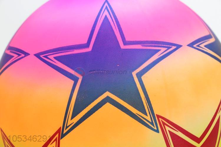 Kids Colorful Star Printed Inflatable Beach Water Game Ball Toys