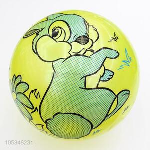 Latest Arrival Cartoon Rabbit Printed Inflatable Beach Ball Pvc Toy Ball