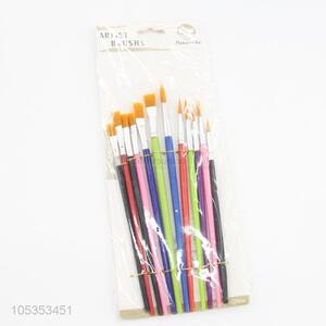 Factory Excellent 12pcs Paint Brushes for Art Student Drawing
