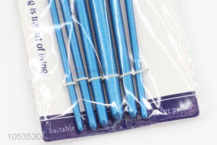 Best Price 6pcs Blue Painting Brush for Students