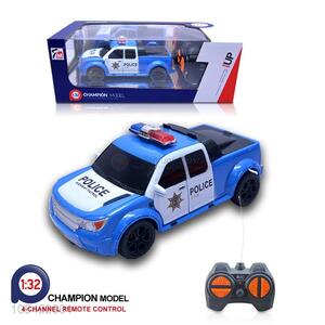 New style custom 1:32 4 ways r/c police pickup truck w/o batteries