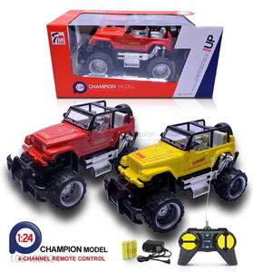 Nice classic cheap 1:24 remote control car w/ batteries