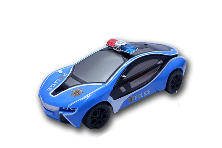 Top quality 1:32 4 ways r/c police car w/ batteries