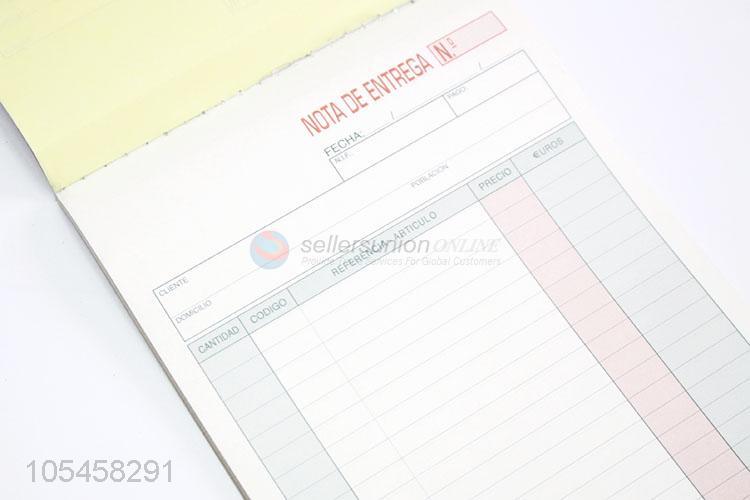 Wholesale promotional delivery receipt book