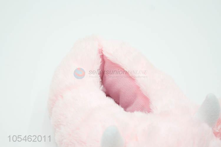 Cute Design Winter Slippers Cartoon Pink Slippers for Woman