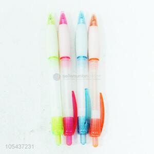 High quality 4pcs plastic ball-point pens school stationery