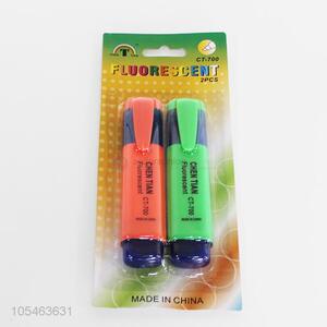 Best Sale 2 Pieces Fluorescent Pen Cheap Highlighter