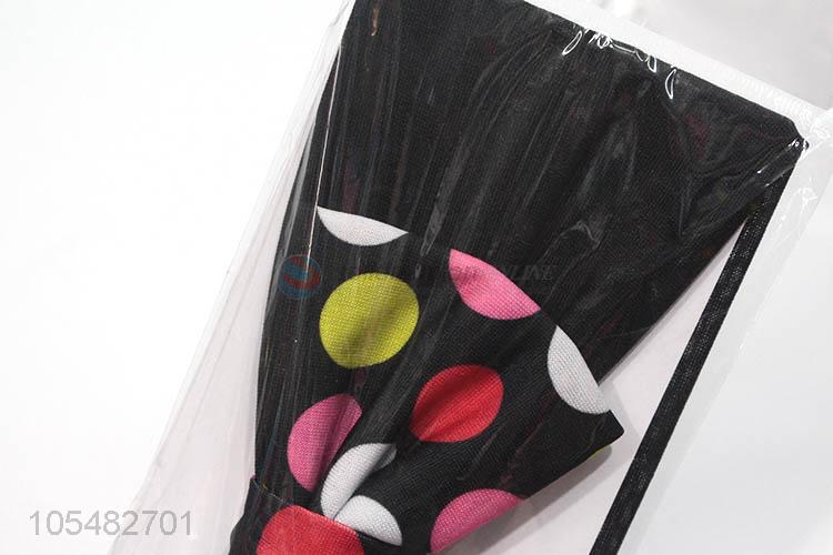 China suppliers colorful dots printed bowknot hair band/headband