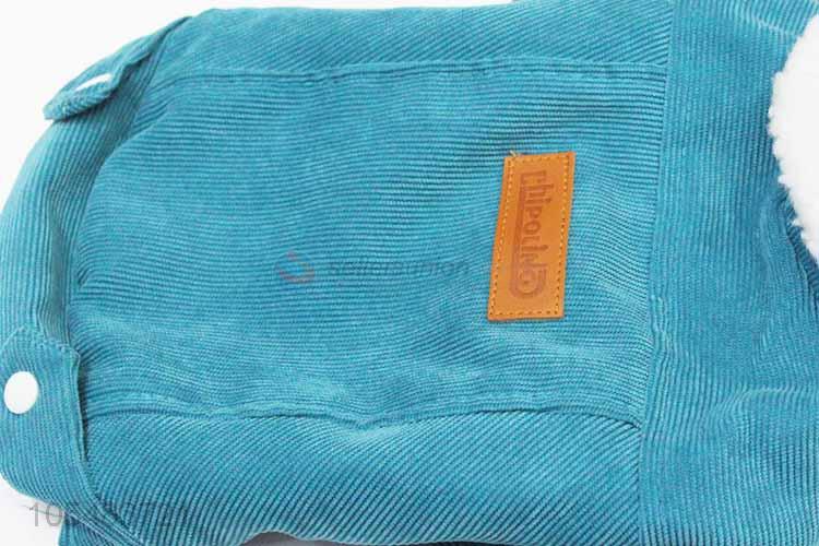 Factory supply blue pet jacket dog apparel