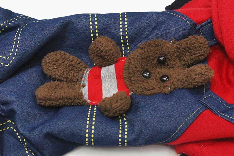 Factory wholesale jeans dog winter trousers pet coat